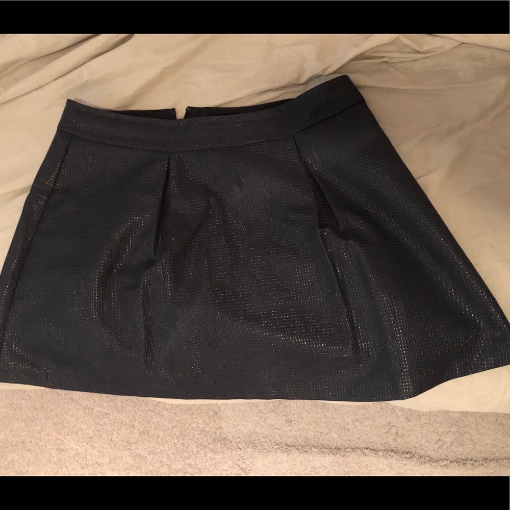 Super cute J Crew Shimmery Black mini skirt